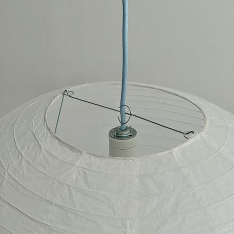 light-03321　ライトブルーコード Rice Paper Shade 40cm 50cm 60cm ホワイト 和紙 ペンダントライト