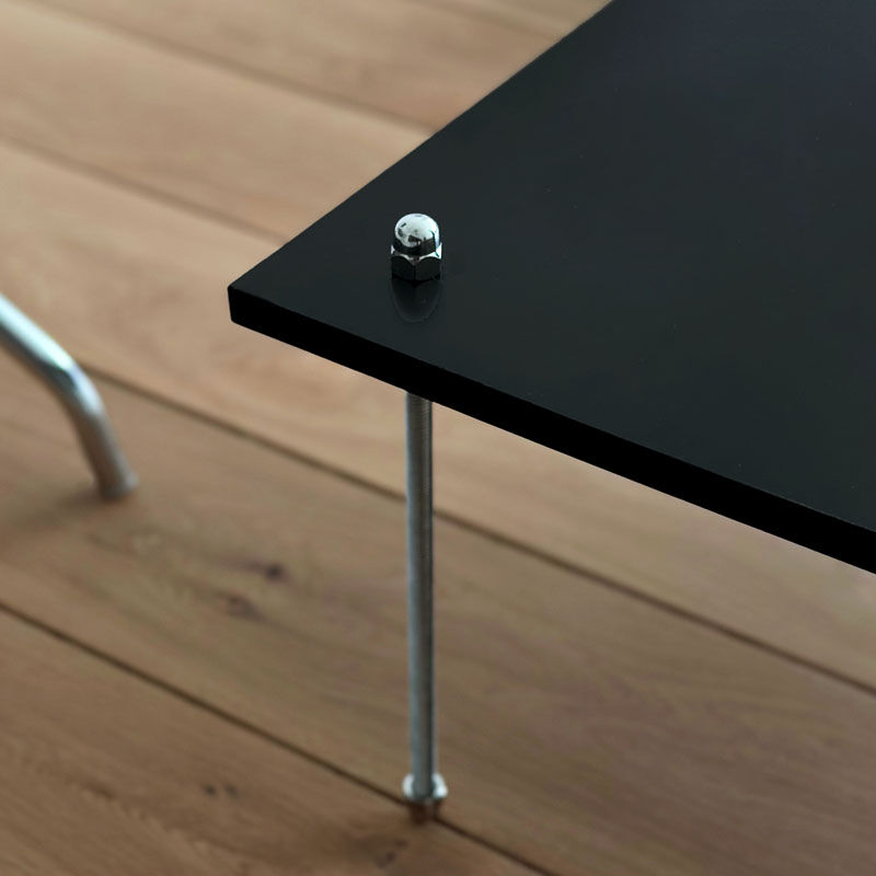 table-03089 ステンレス モジュール リビングテーブル ブラック table-03089 ステンレス モジュール リビングテーブル ブラック