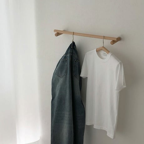 wall-03066　ウッド ハンガーバー 60cm 無垢材