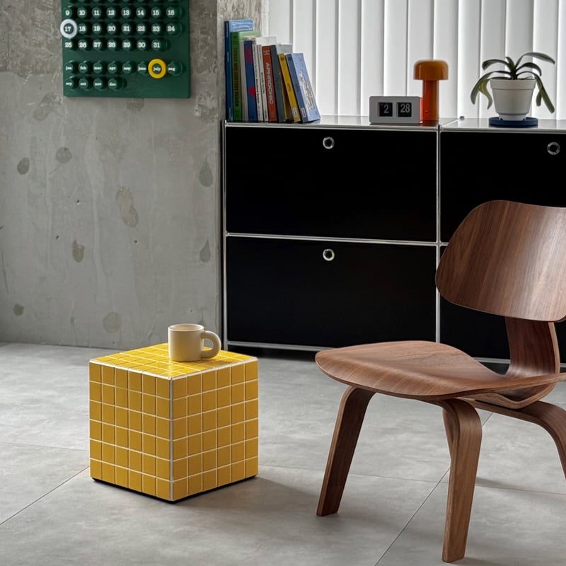 予約販売12月上旬～12月中旬頃発送予定 table-03209 イエロー タイル