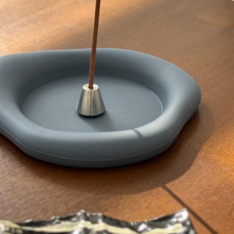 incenseholder-03090 シリコン製 ニュアンスプレート インセンス