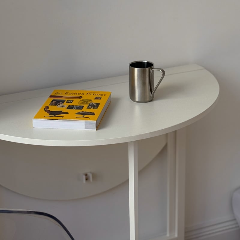 table-03175 ラウンド 折り畳みテーブル 80cm ホワイト | ART OF BLACK