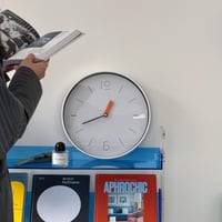 clock-03088　accent clock hands ラウンド ウォールクロック 掛け時計 静音