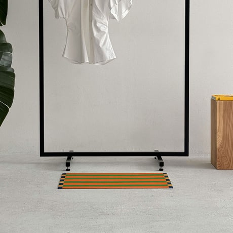 予約販売6月下旬～7月上旬頃発送予定　mat-03085　ストライプ 珪藻土入り バスマット 40cm×60cm