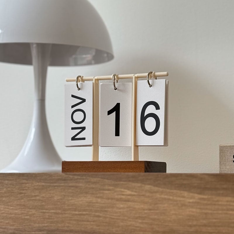 calendar-03017 フリップ 卓上 日めくり 万年カレンダー | ART OF BLACK