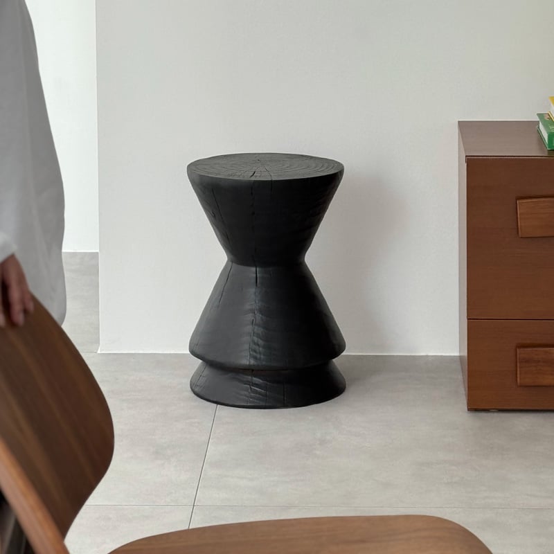 ハートさん専用丸太椅子 スツール table-03187 天然木 Conical Stool 丸太スツール H45 W31 |
