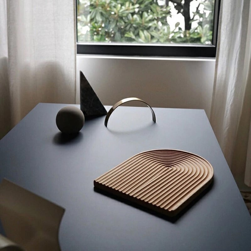 tray-03041 ウッドトレイ Rainbow カフェトレイ 木製プレート