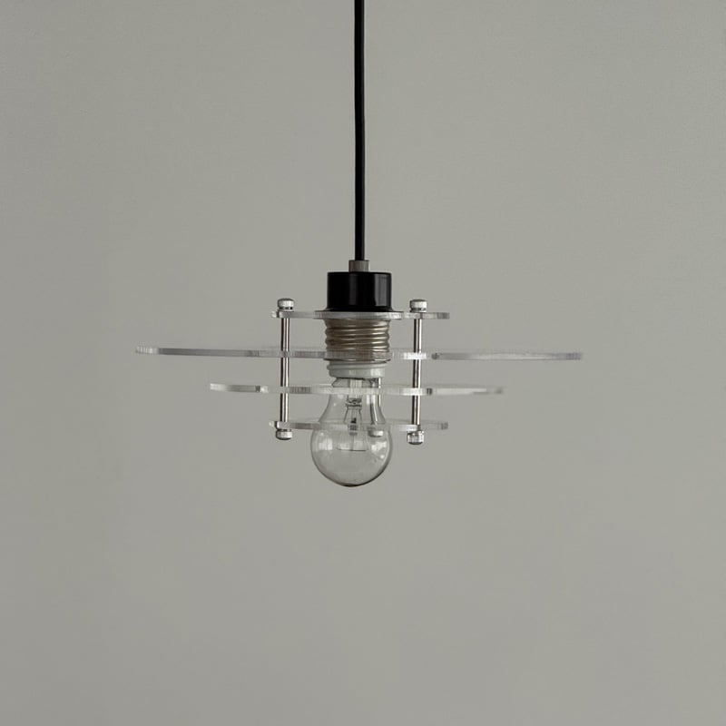 light-03208 クリア フラットレイヤーシェード Medium ペンダント