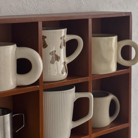 wallrack-03049　天然木 カップシェルフ 52×40cm