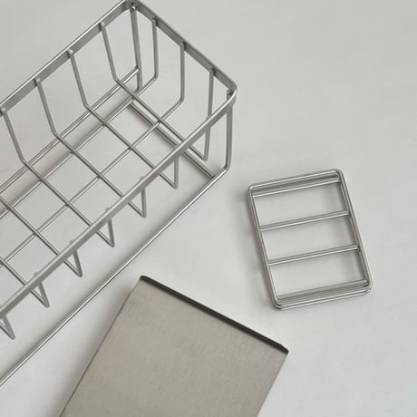 予約販売6月下旬～7月上旬頃発送予定　kitchen-03045　ステンレス スポンジラック