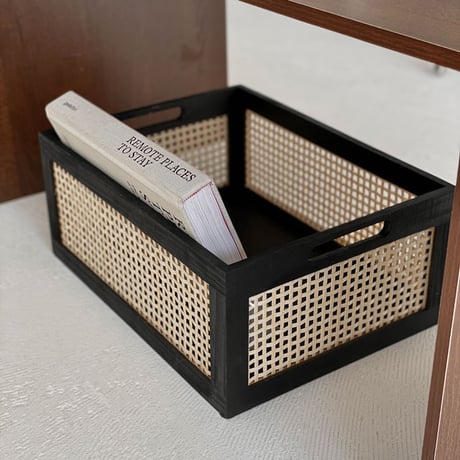 box-03014　大中2セット バンブーメッシュ 収納ボックス