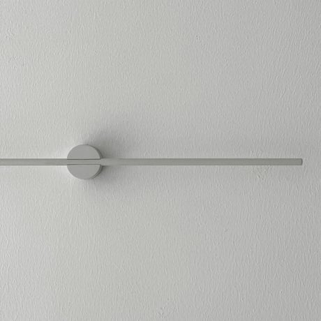 wall-03087　ホワイト スライド ライン タオルハンガー 60cm