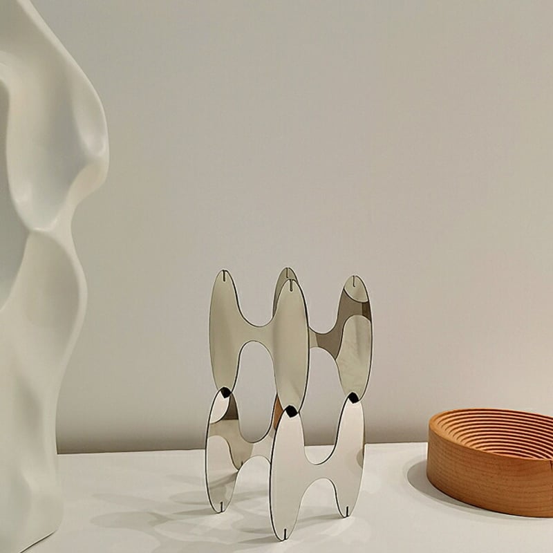 objet-03021 ミラー アート オブジェ 4枚セット | ART OF BLACK