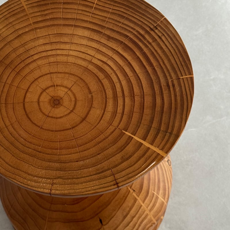 table-03187 天然木 Conical Stool 丸太スツール H45 W31 |