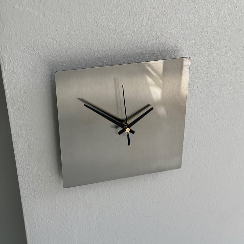 clock-03036 ステンレス 掛け時計 ラウンド スクエア 静音 | ART clock-03036 ステンレス 掛け時計 ラウンド スクエア 静音 | ART