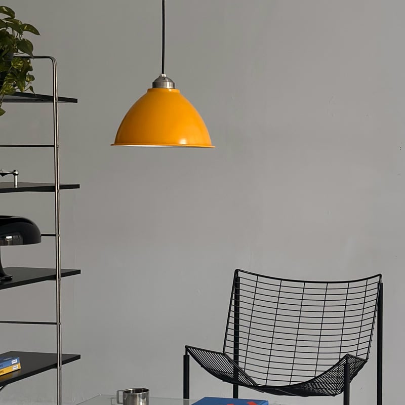 レトロ照明　アルミシェードペンダントライト 口径E26 標準電球、LED使用可 light-03350 カラーアルミシェード ペンダントライト 口金E26