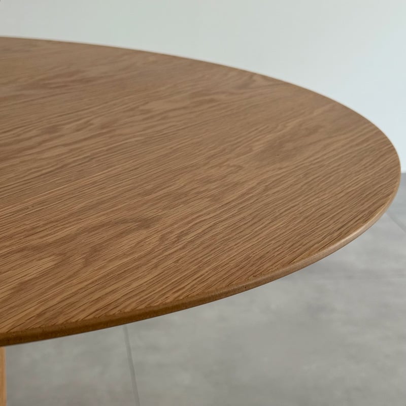 table-03205 ホワイトオーク突板天板 ラウンドテーブル 直径80cm | ART