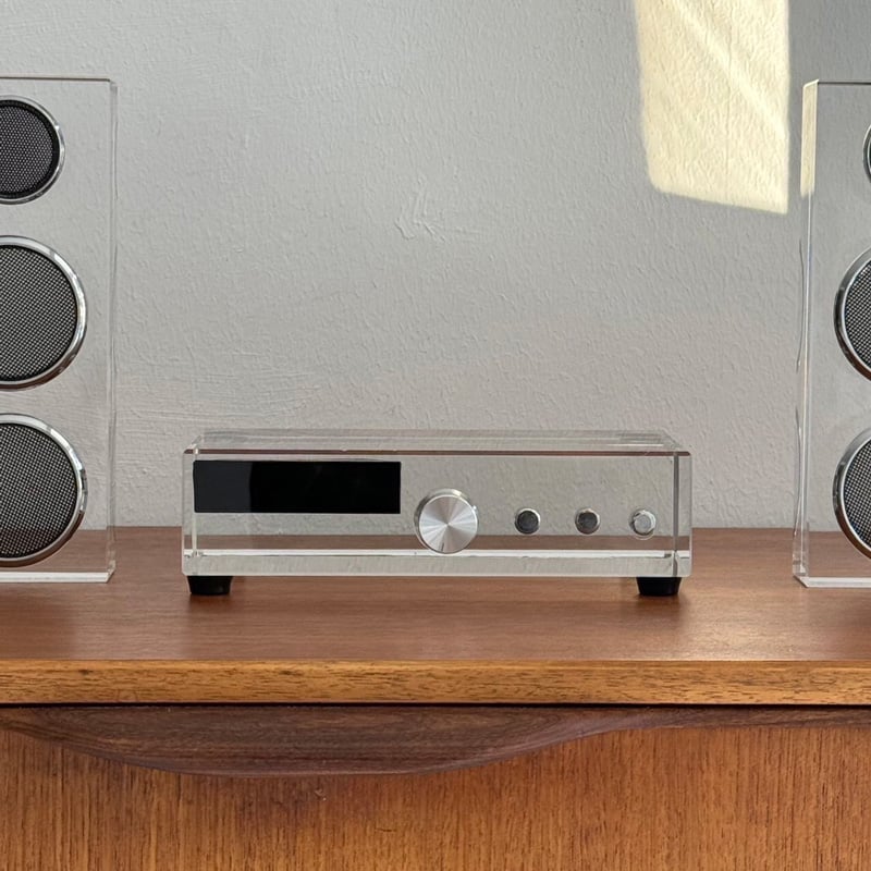 objet-03102 ガラス製 オーディオスピーカー アンプ オブジェ | ART OF