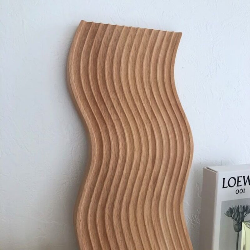 tray-03042 ウッドトレイ Wave カフェトレイ 木製プレート