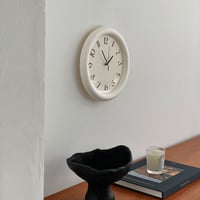 予約販売6月下旬～7月上旬頃発送予定　clock-03046　チャビーフレーム 掛け時計 静音