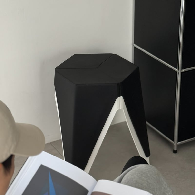 table-03012 ヘキサゴン サイドテーブル スツール | ART OF BLACK