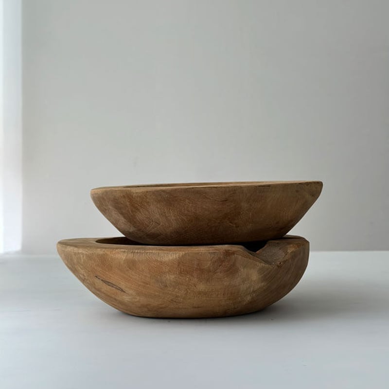 bowl-03008 天然チーク材 無垢 ウッド ラスティックボウル | ART bowl-03008 天然チーク材 無垢 ウッド ラスティックボウル | ART