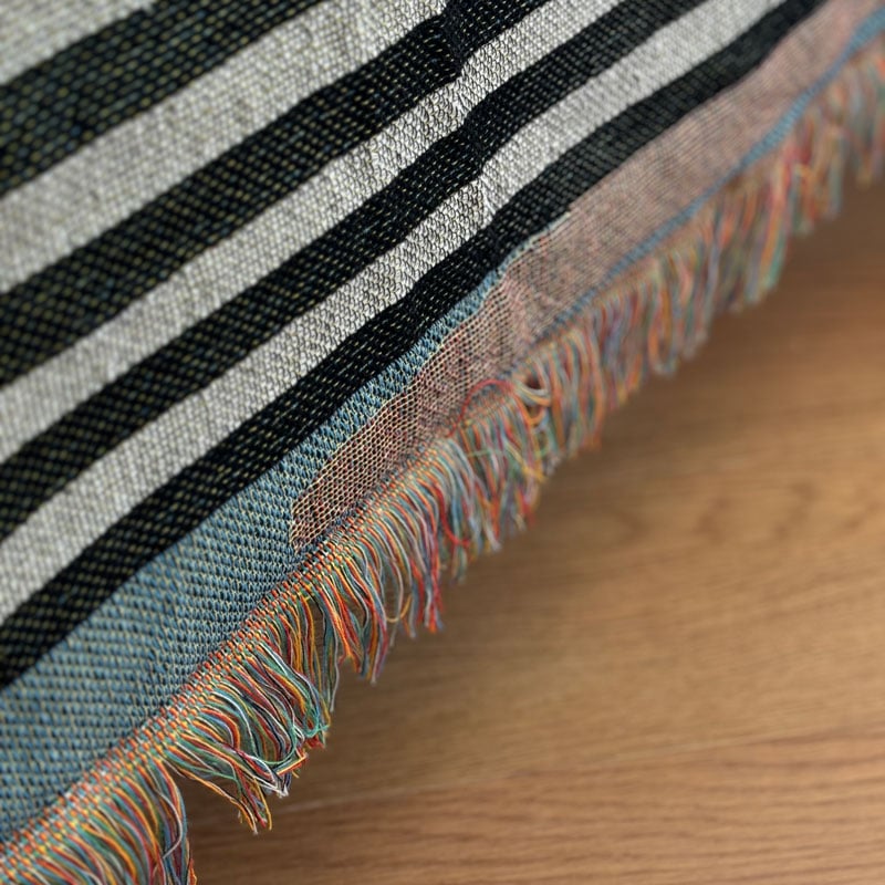 bedthrow-03008 orange art ベッドスロー 130×180 | ART