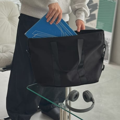 bag-03116　撥水 GYM BLK TOTE BAG アーバン トートバッグ