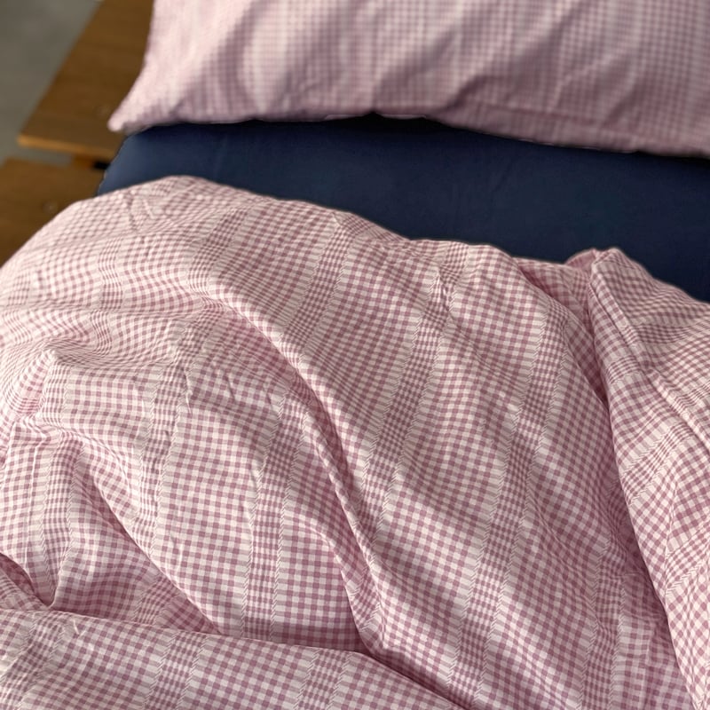 beddingsets-03084 pink マルチギンガムチェック 布団カバーセット | A