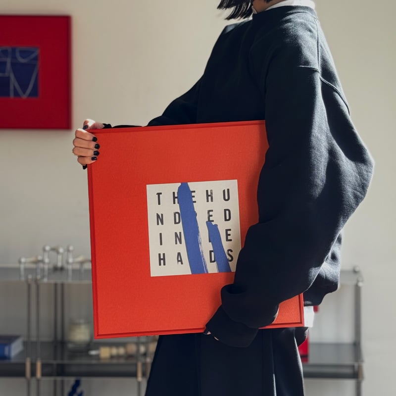 予約販売1月中旬頃発送予定 poster-03156 red × blue × white ア