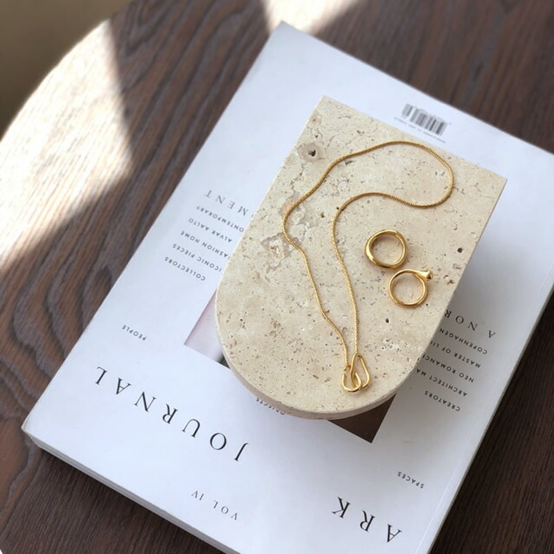 tray-03110 天然大理石 トラバーチン Rainbow アクセサリートレイ 1点