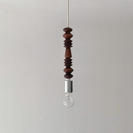 light-03360　wood block シルバーソケット ペンダントライト 口金E26