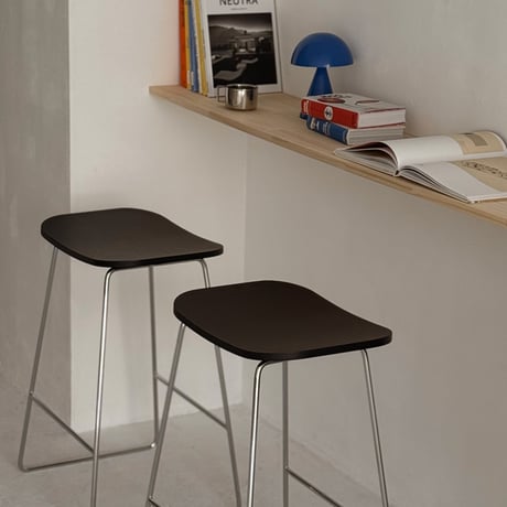 chair-03095　プライウッド スチールスタンド ハイチェア カウンタースツール