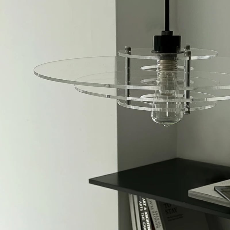 light-03207 クリア フラットレイヤーシェード Large ペンダントライト