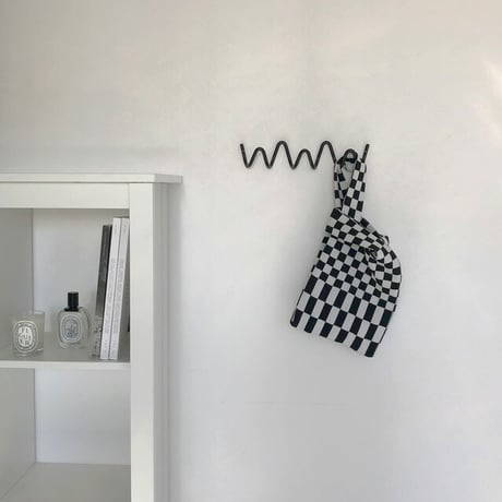 wall-03050　loop ブラック 3連フック アイアン