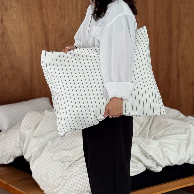 生地柄　掛け布団敷布団セット 西川 羽毛布団 マザーグース ダウン93% ダブルロング 190×210cm 安眠