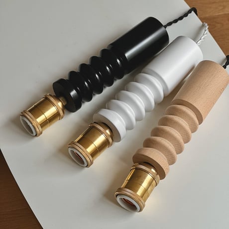light-03275　B Type ウッドターニングランプ 真鍮ソケット ペンダントライト 口金E26
