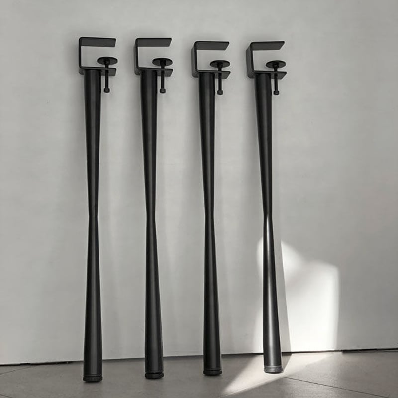 クランプ式　アイアン　テーブル脚 高さ71cm ブラック未使用 楽天市場】4本set クランプ アイアンレッグ テーブル脚 鉄脚 高