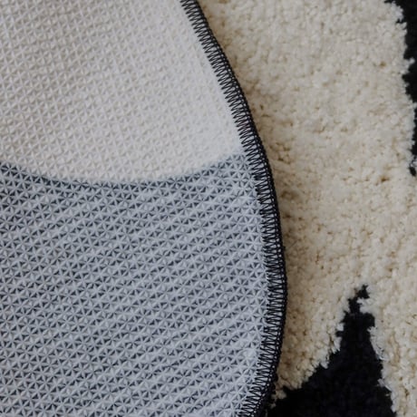 rug-03069　dot バイカラー ロングラグ 60cm×120cm