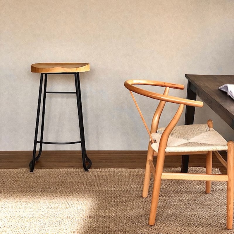 ルーマニア製 ハイスツール ビーチ材 ブラック PVCレザー ルーマニア製 ハイスツール ビーチ材 ブラック PVCレザー