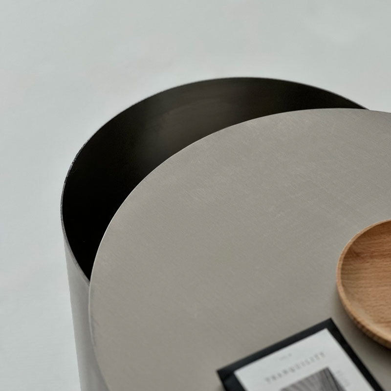 table-03100 ステンレス Uカーブ ラウンド サイドテーブル | ART OF B