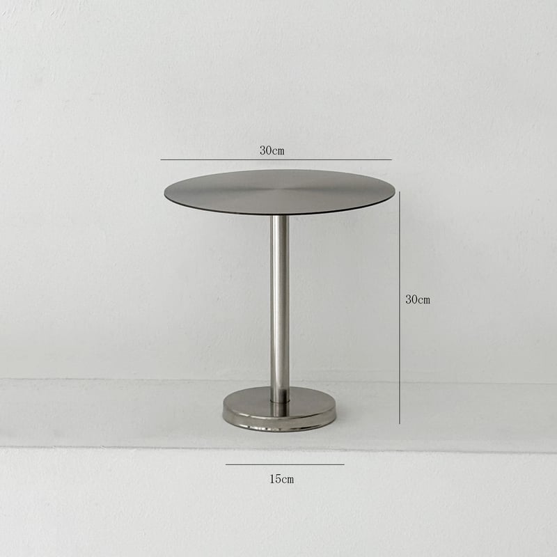 ステンレススチール 円形テーブル 訳あり品 写真をご確認 ステンレス