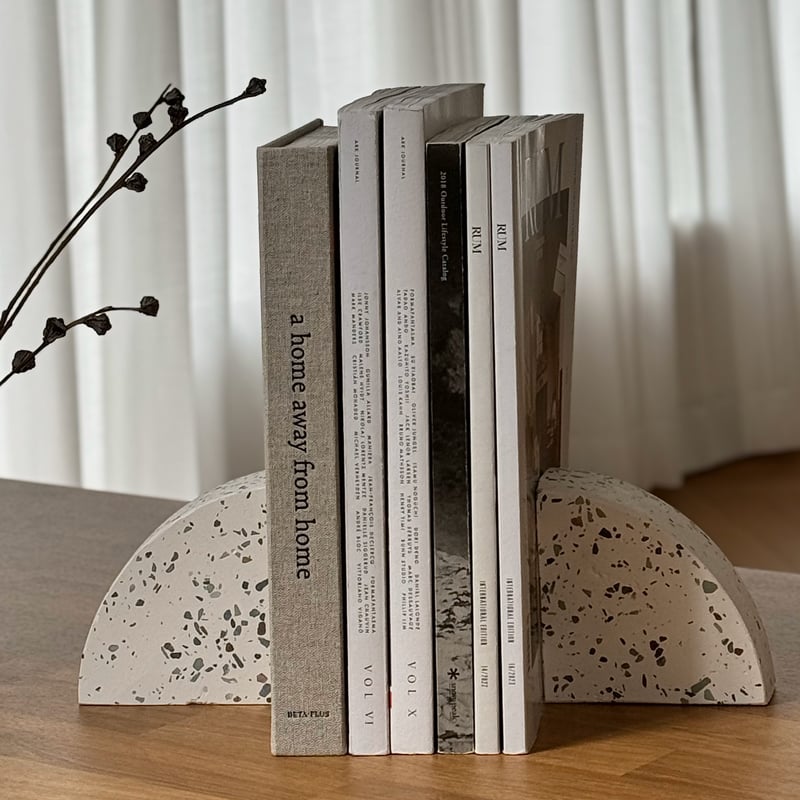 bookend-03006 テラゾー ブックエンド Plain 1個売り | ART OF B