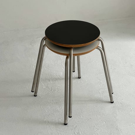 予約販売7月中旬～7月下旬頃発送予定　chair-03034　ステンレス ラウンド スタッキング スツール