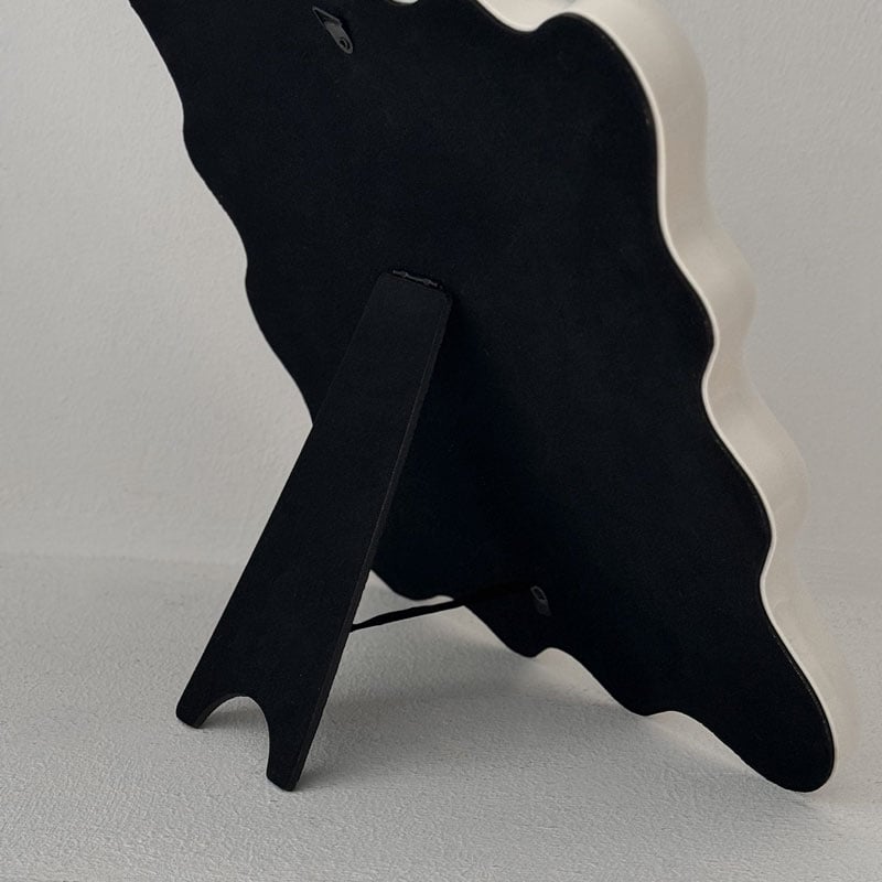 mirror-03156 wave カラーフレーム 卓上ミラー 壁掛け | ART OF BLACK