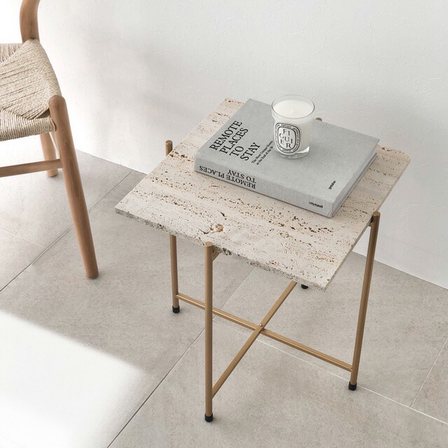 table-03021 イタリア産 天然大理石 トラバーチン サイド table-03021 イタリア産 天然大理石 トラバーチン サイド