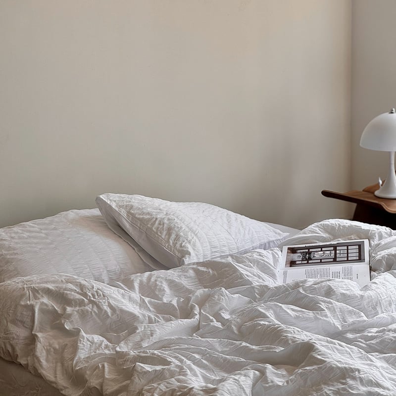 beddingsets-03055 white シャーリング 布団カバーセット | ART O beddingsets-03055 white シャーリング 布団カバーセット | ART O