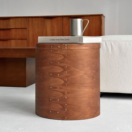table-03102　天然木 SHAKER BOX シェーカーボックス ビッグサイズ サイドテーブル ブラウン
