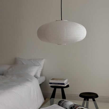 予約販売6月中旬～6月下旬頃発送予定　light-03301　Oval Rice Paper Shade 和紙 ペンダントライト