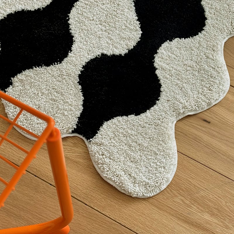 rug-03084 dot モノトーン デザインラグ 40cm×70cm / 60cm×105 rug-03084 dot モノトーン デザインラグ 40cm×70cm / 60cm×105